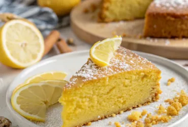 Zesty Lemon Ginger Cake (No Flour)