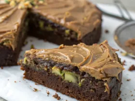 Flourless Chocolate Zucchini Cake with Peanut Butter
