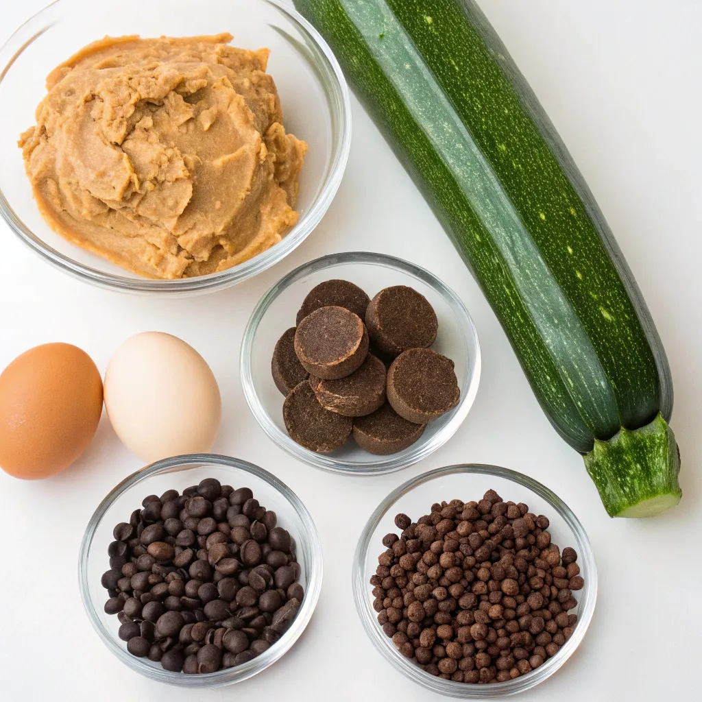 Flourless Chocolate Zucchini Cake with Peanut Butter
