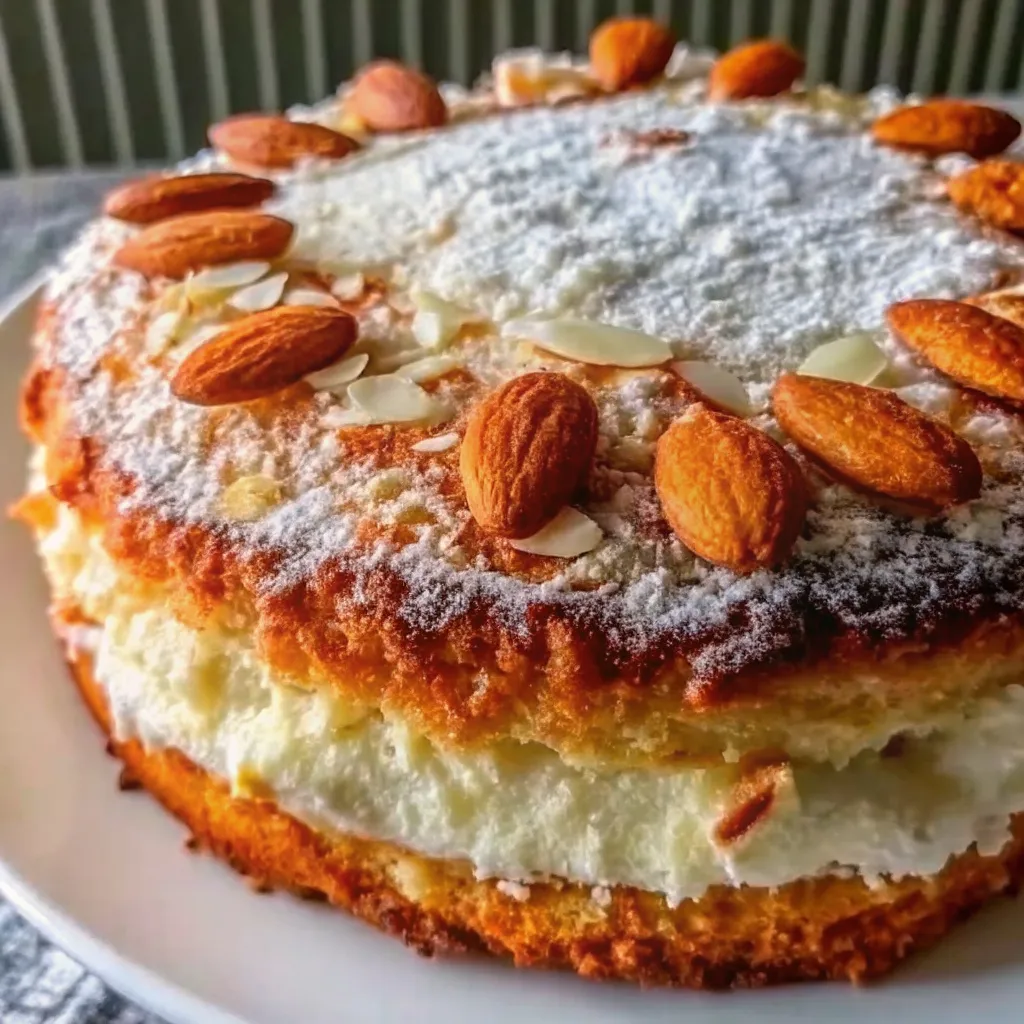 Almond Mascarpone Torte – Elegant Layers of Old-World Indulgence 🤍🌰