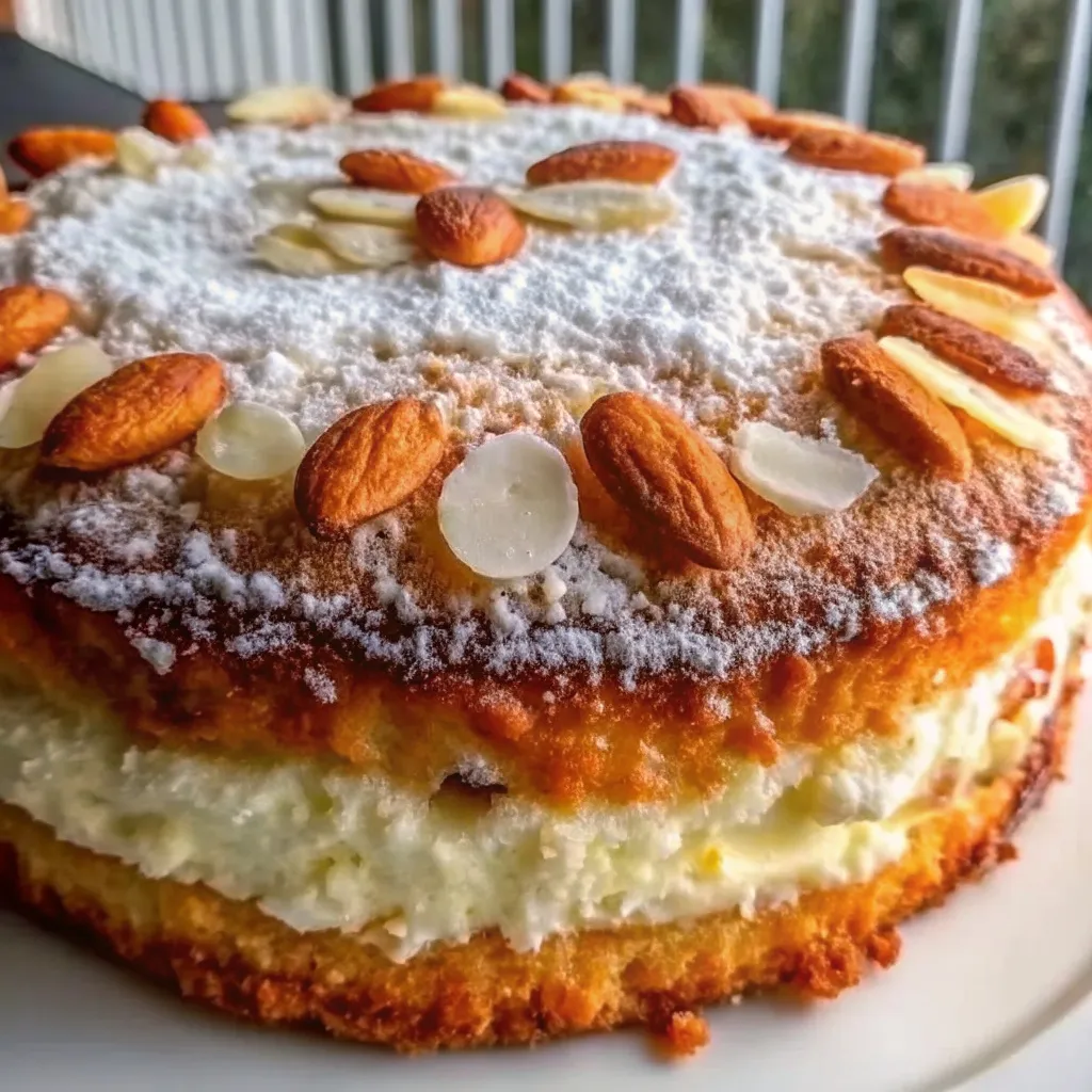 Almond Mascarpone Torte – Elegant Layers of Old-World Indulgence 🤍🌰