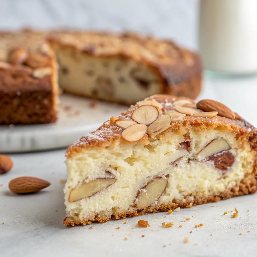 Almond Ricotta Biscotti Cake – Crunchy Twist on a Soft Classic