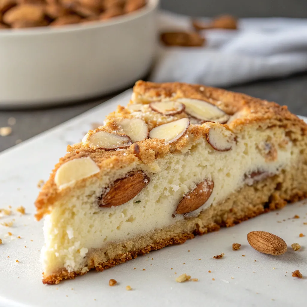 Almond Ricotta Biscotti Cake – Crunchy Twist on a Soft Classic