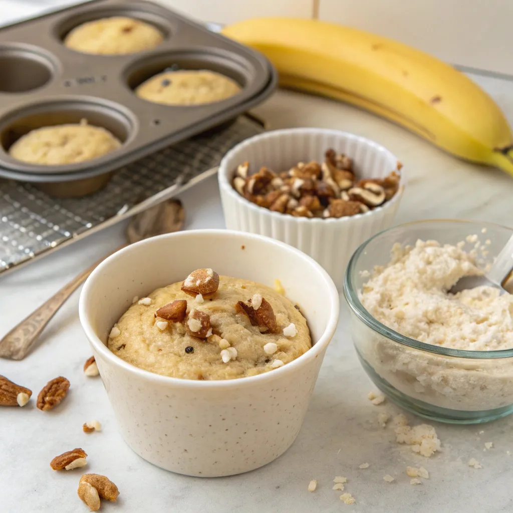Banana Nut Cottage Cheese Mug Muffin