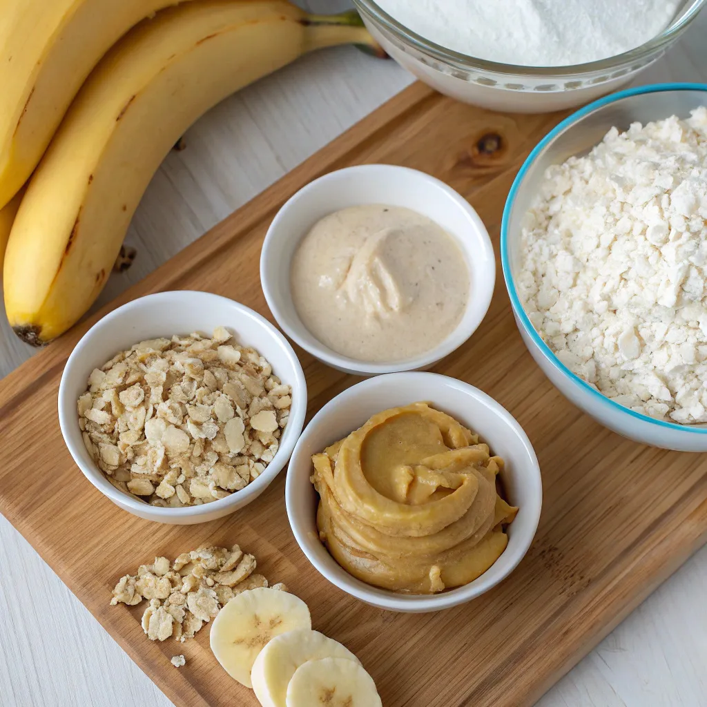Banana Peanut Butter Greek Yogurt Muffin Bars