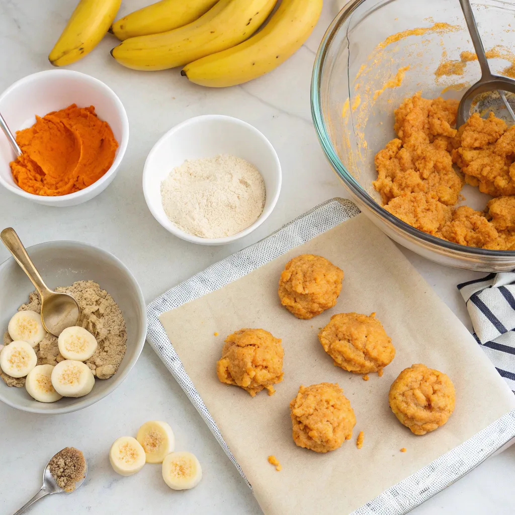 Banana Sweet Potato Cookies