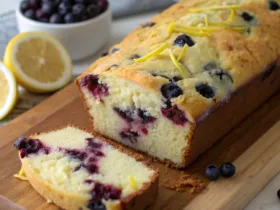 Blueberry Lemon Cottage Cheese Loaf