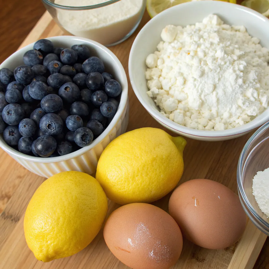 Blueberry Lemon Cottage Cheese Loaf