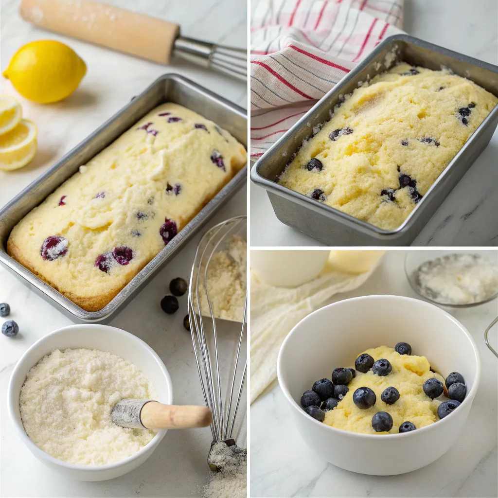 Blueberry Lemon Cottage Cheese Loaf