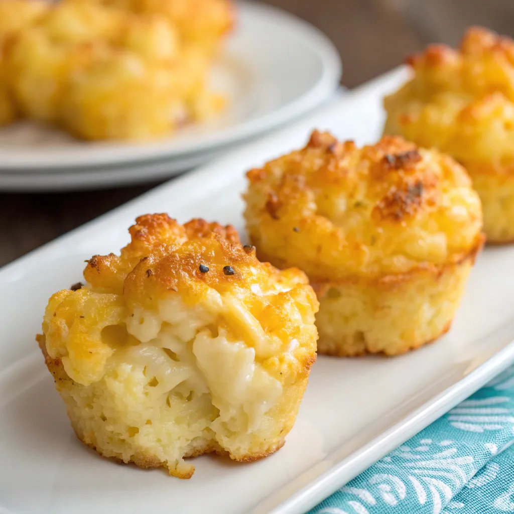 Cheesy Cauliflower Bites