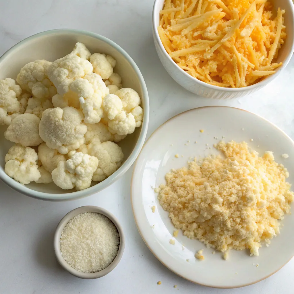Cheesy Cauliflower Bites