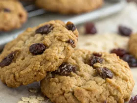 Chewy Oatmeal Raisin Cookies