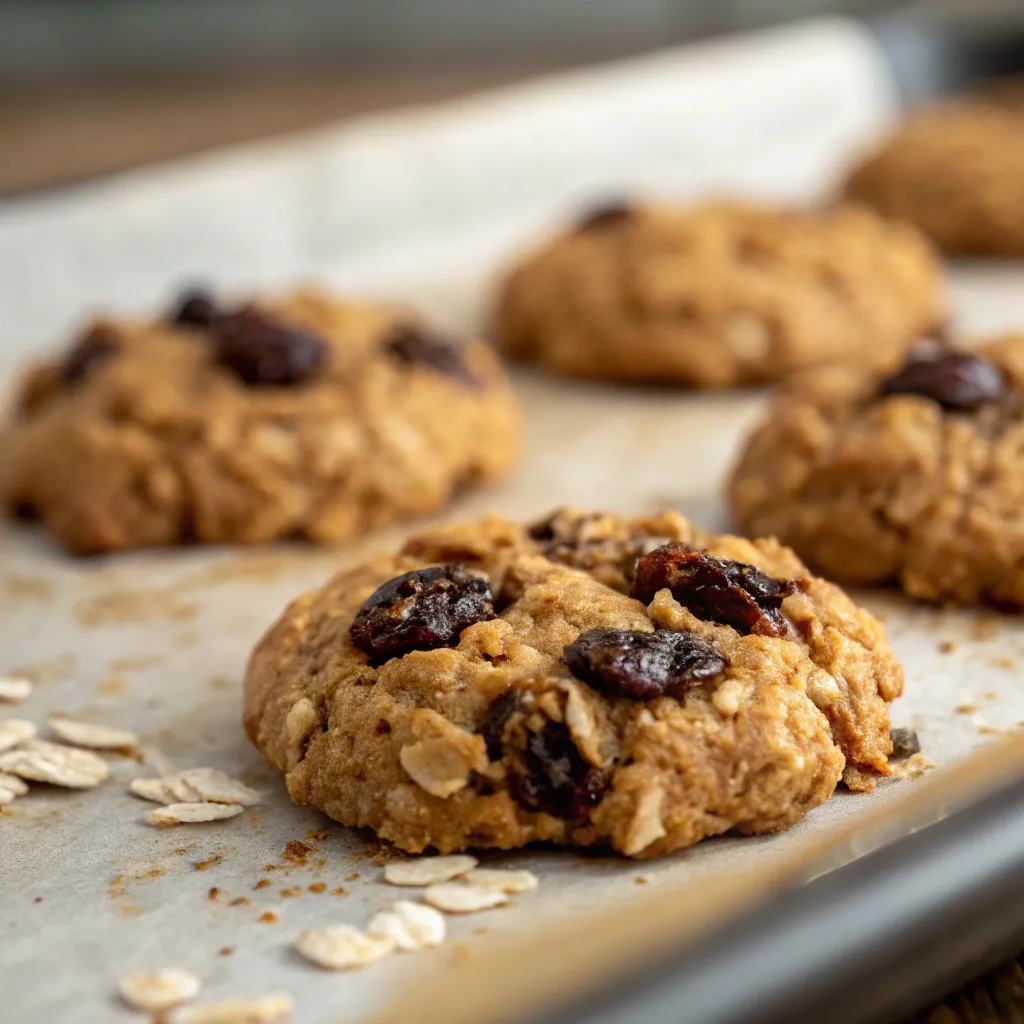 Chewy Oatmeal Raisin Cookies