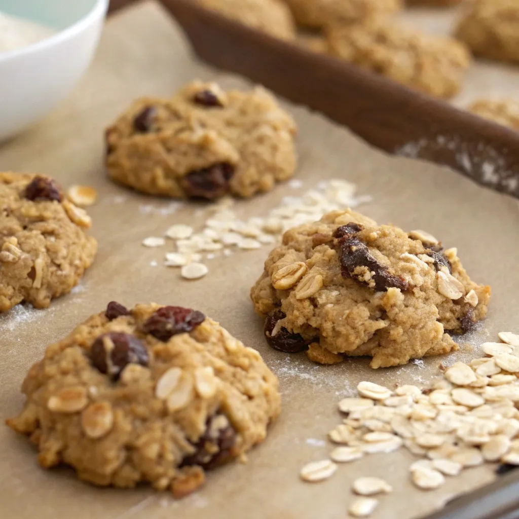 Chewy Oatmeal Raisin Cookies