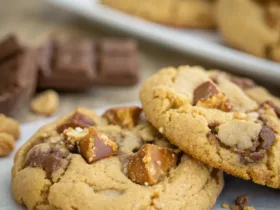 Chewy Snickers Peanut Butter Cookies