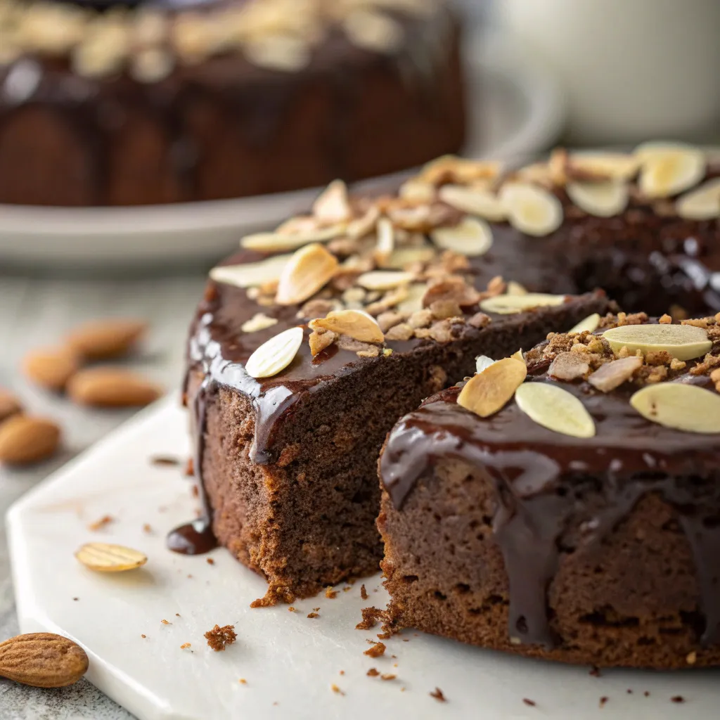 Chocolate Almond Yogurt Cake