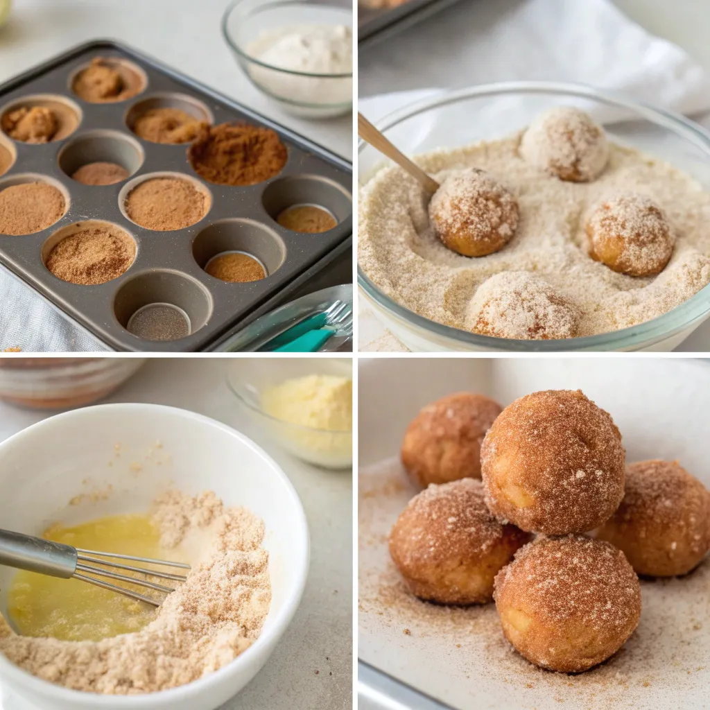 Cinnamon Cottage Cheese Donut Holes