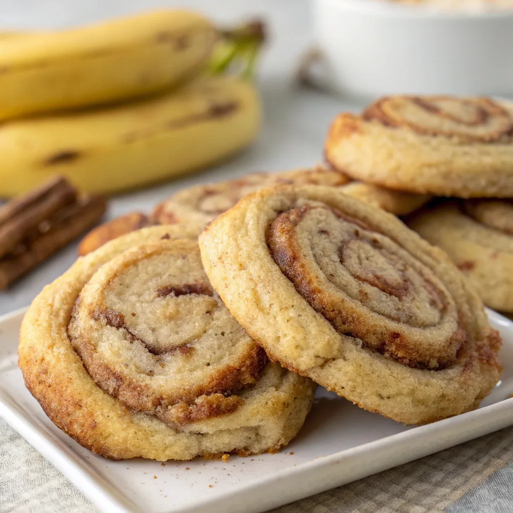 Cinnamon Swirl Banana Bread Cookies