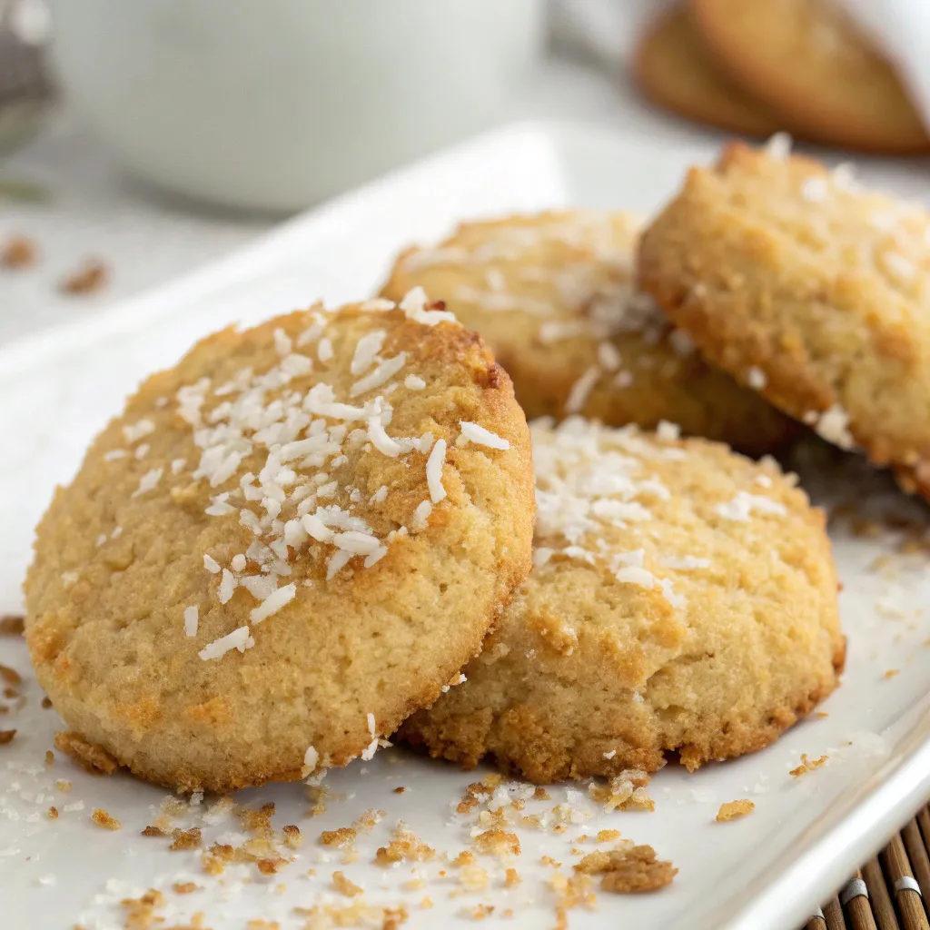 Coconut Shortbread Cookies