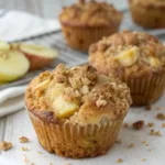 Cottage Cheese Apple Crumble Muffins