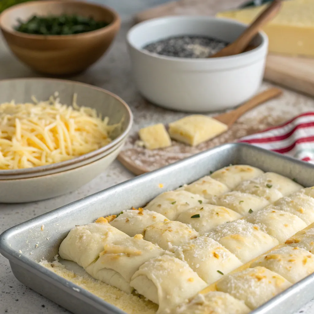 Cottage Cheese Garlic Breadsticks