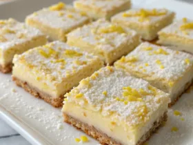 Cottage Cheese Lemon Cheesecake Bars
