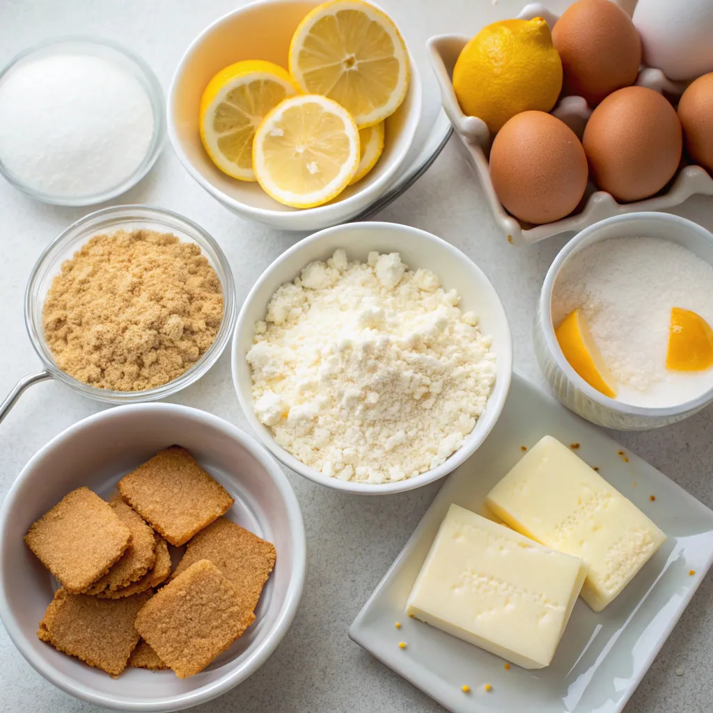 Cottage Cheese Lemon Cheesecake Bars