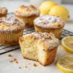 Cottage Cheese Lemon Yogurt Coffee Cake Muffins