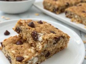 Cottage Cheese Oatmeal Chocolate Chip Breakfast Bars