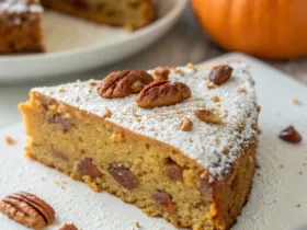 Cozy Flourless Maple Pecan Pumpkin Yogurt Cake