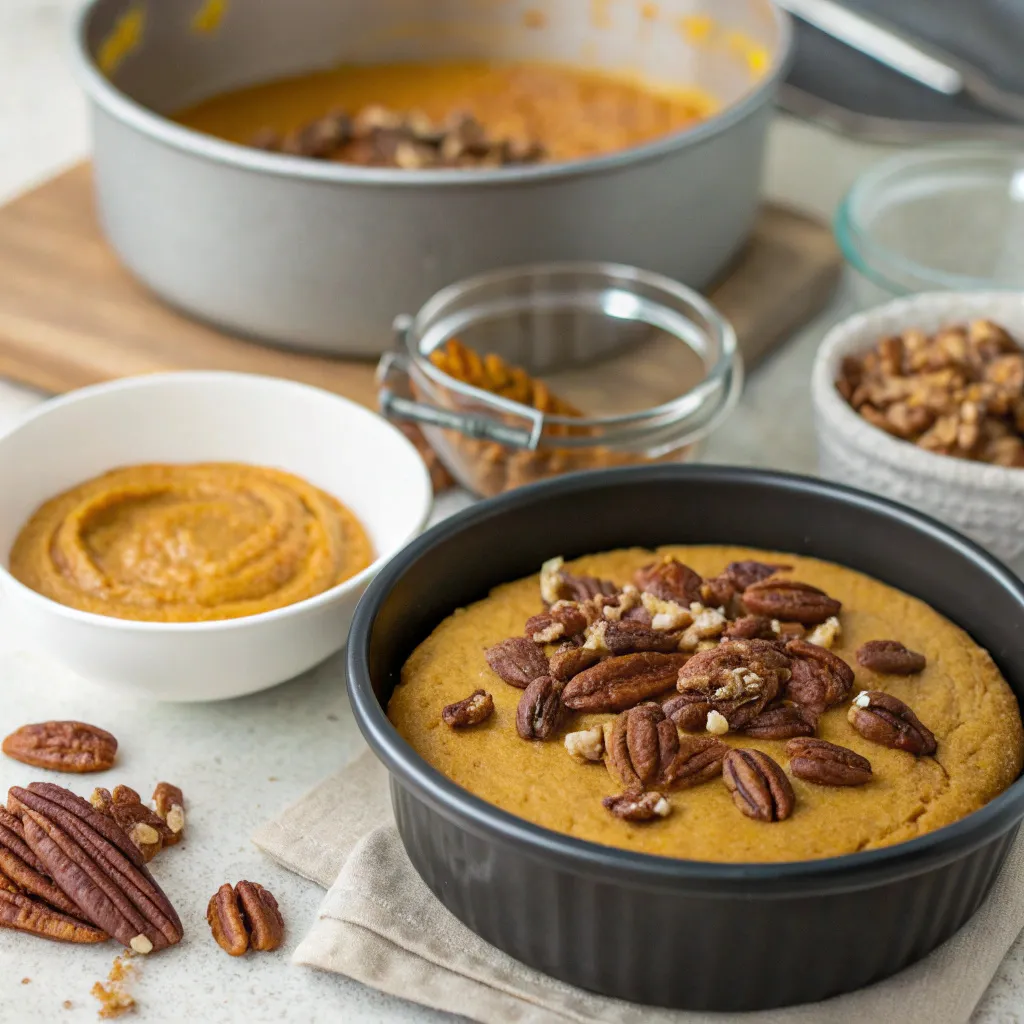 Cozy Flourless Maple Pecan Pumpkin Yogurt Cake (Gluten-Free Fall Dessert) 10 Cozy Flourless Maple Pecan Pumpkin Yogurt Cake