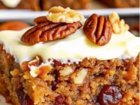 Irresistibly Moist Date and Walnut Traybake Cake (with Creamy Icing)