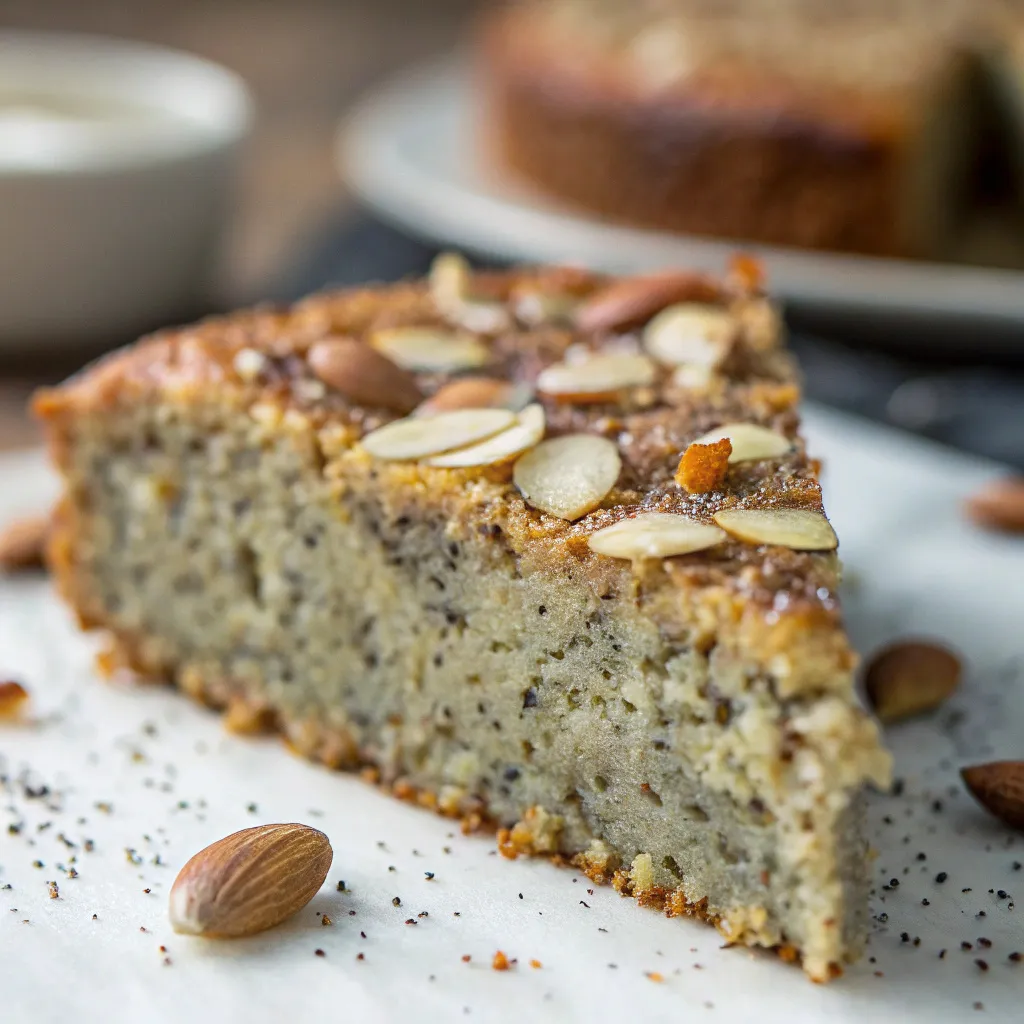 Flourless Chia Seed Almond Cake
