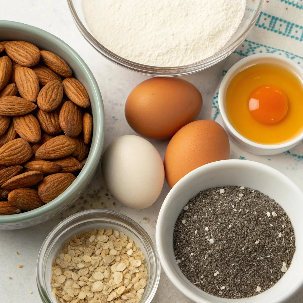 Flourless Chia Seed Almond Cake