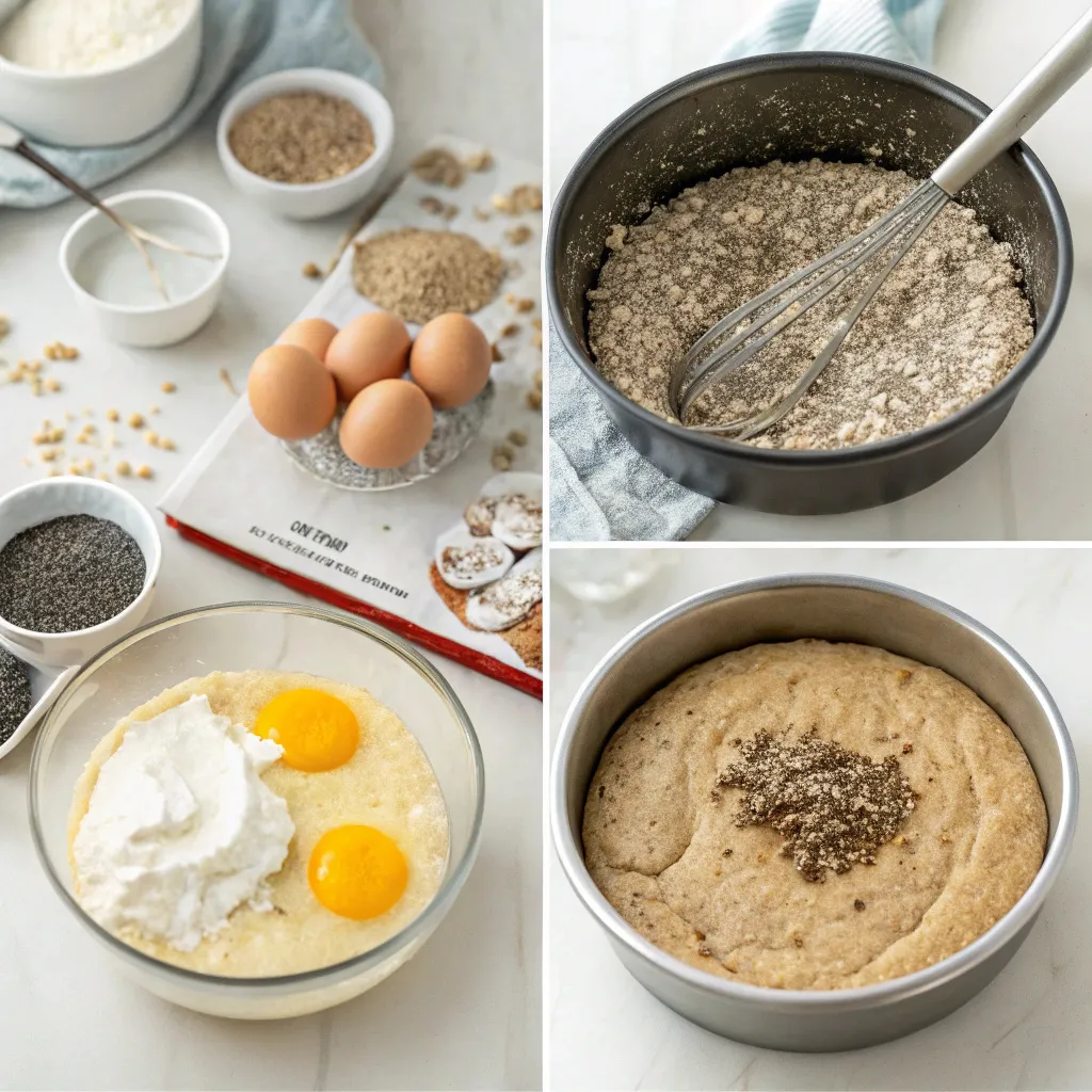 Flourless Chia Seed Almond Cake