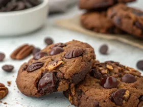Flourless Chocolate Chip Pecan Cookies