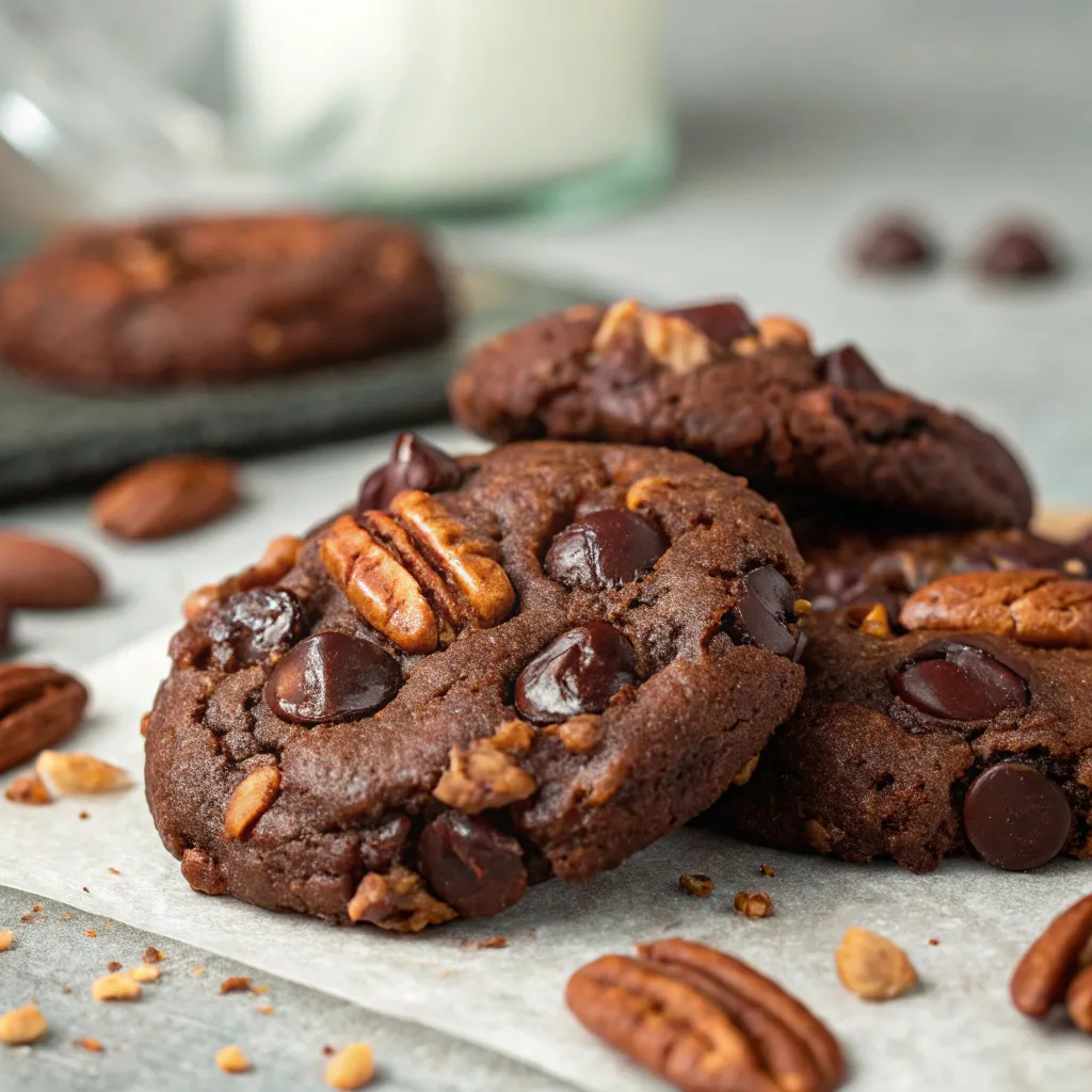 Flourless Chocolate Chip Pecan Cookies