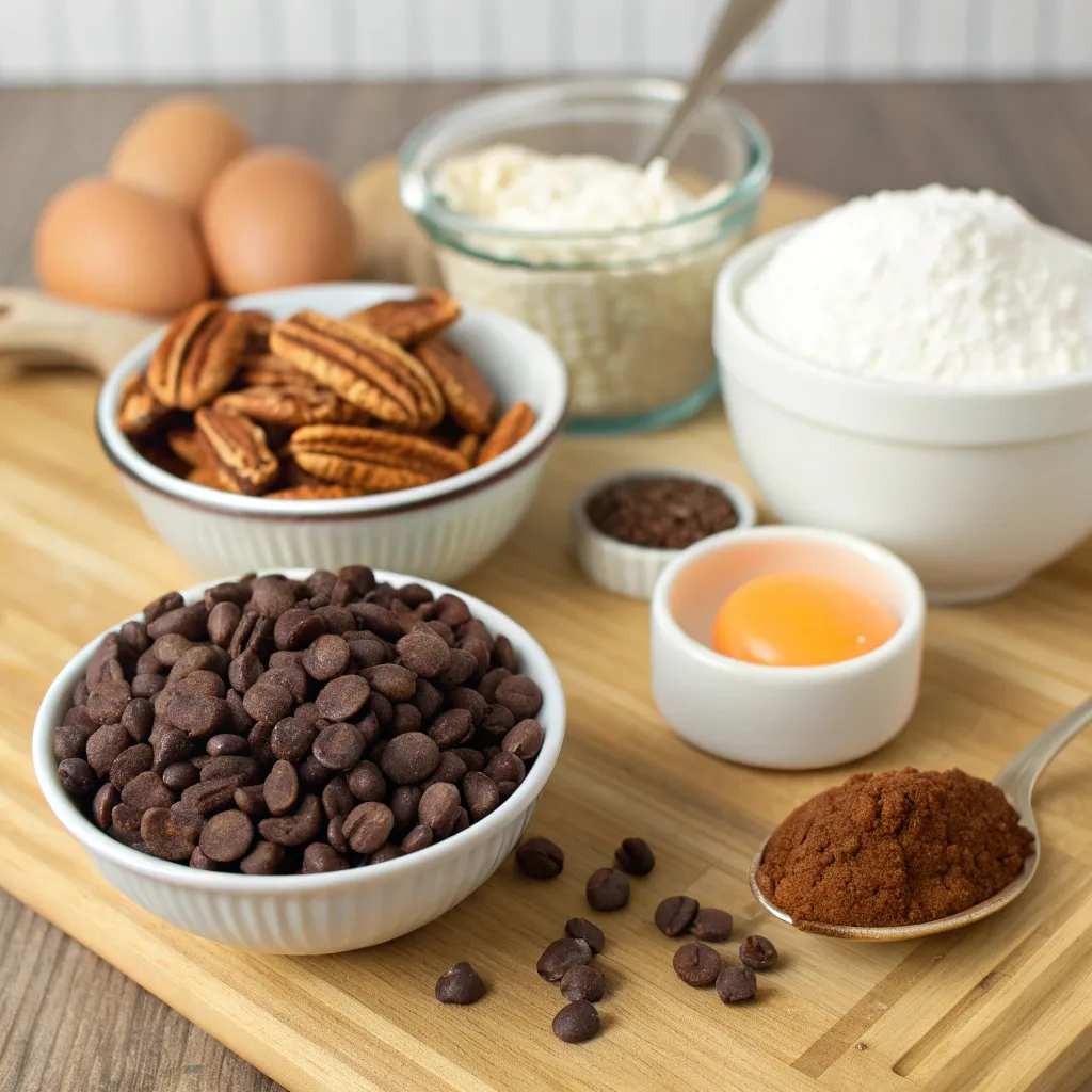 Flourless Chocolate Chip Pecan Cookies