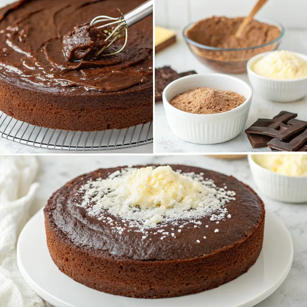 Flourless Chocolate Coconut Cake