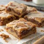 Flourless Cinnamon Roll Bars