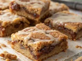 Flourless Cinnamon Roll Bars