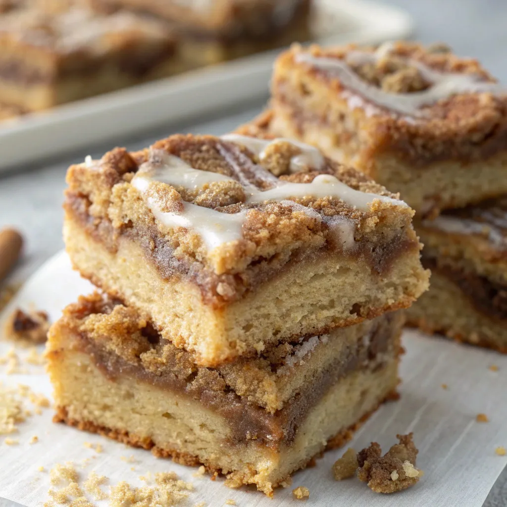 Flourless Cinnamon Roll Bars
