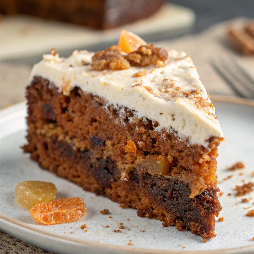 Flourless Gingerbread Carrot Cake