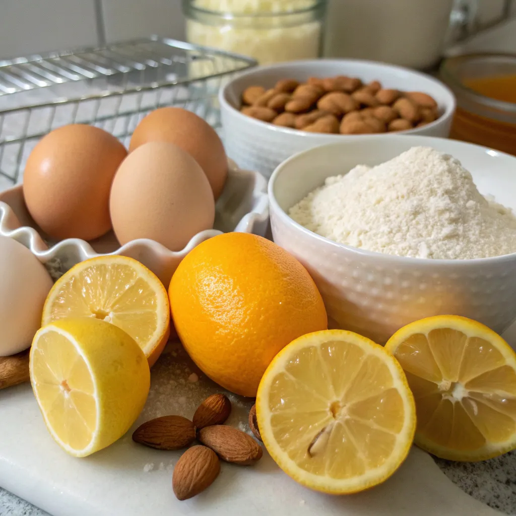 Flourless Lemon Orange Cake