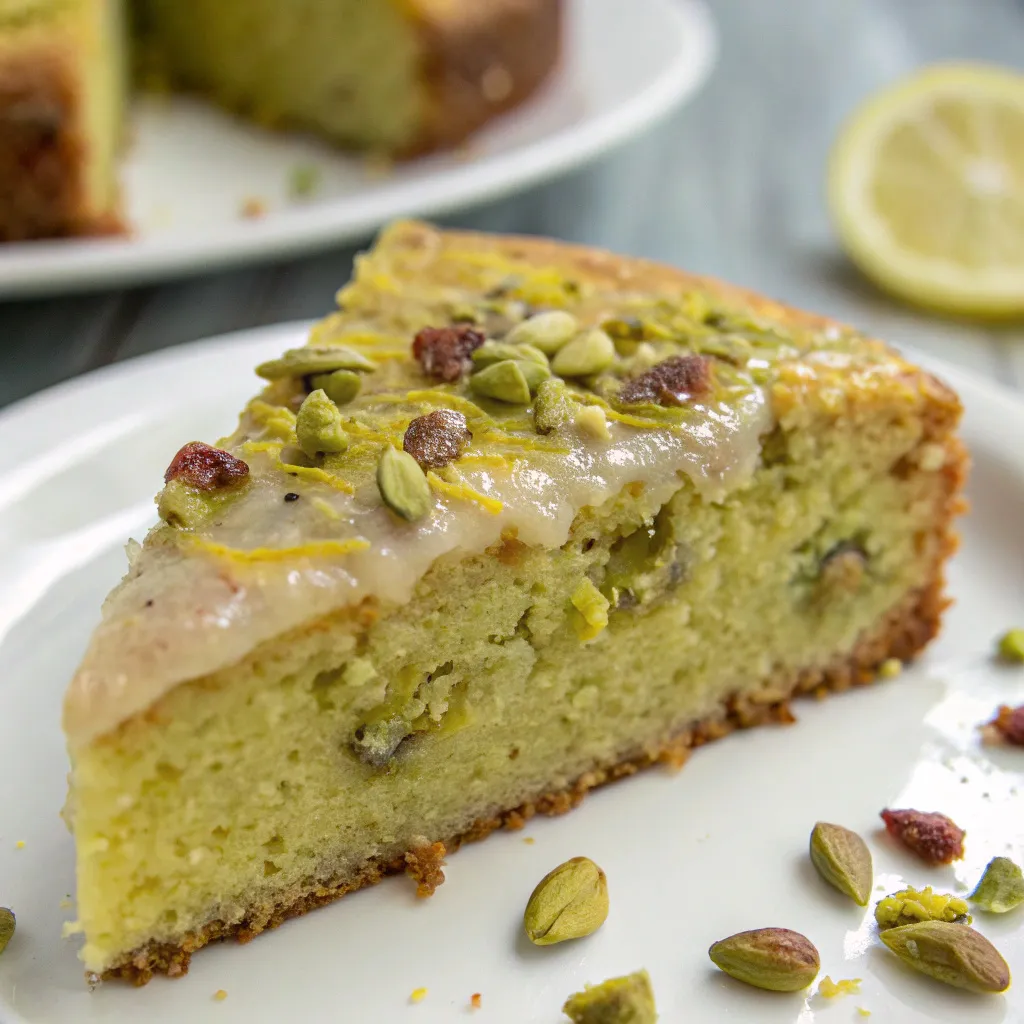 Flourless Lemon Pistachio Cake