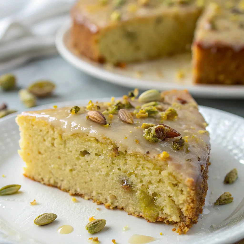 Flourless Lemon Pistachio Cake