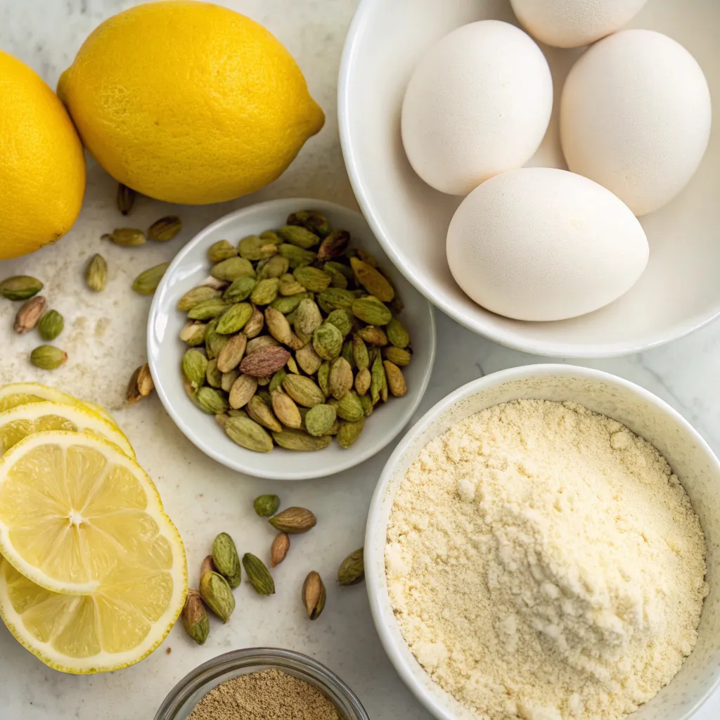 Flourless Lemon Pistachio Cake