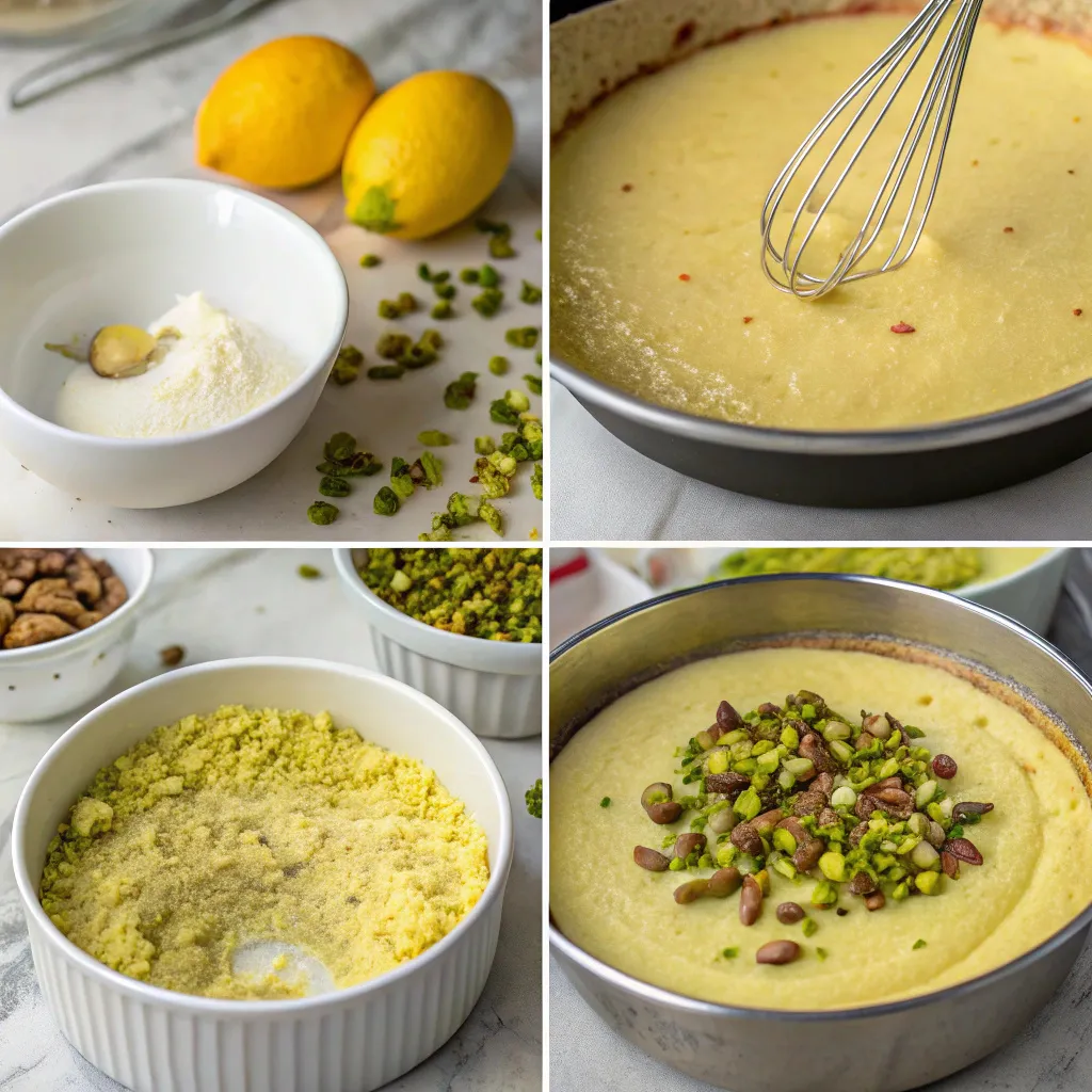 Flourless Lemon Pistachio Cake