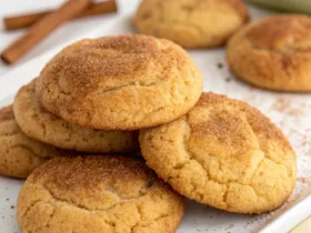 Flourless Snickerdoodle Cookies