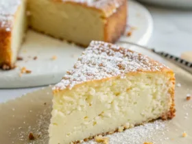 Flourless Vanilla Bean Greek Yogurt Cake